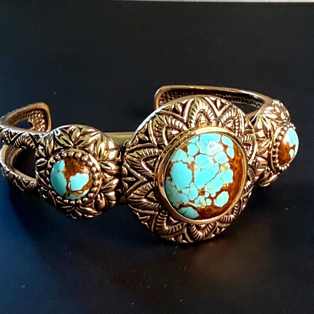 Designer Studio Barse Trifecta Turquoise Southwestern Cuff‎ Bracelet